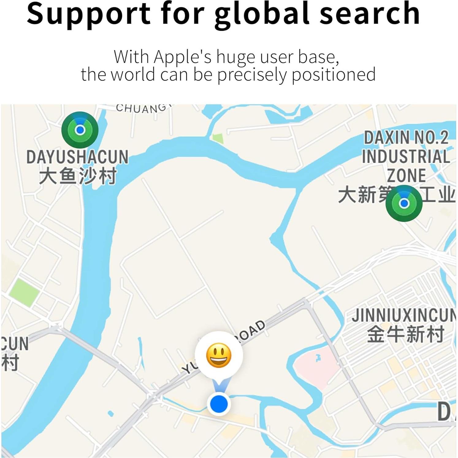 2 Pack Bluetooth Tracker, Tags Tracker Item Finder Compatible with Apple Find My (iOS Only), GPS Track Your Keys,Wallet,Luggage,Backpack,Kids,Pet and Collars, with Replaceable Battery (2 pcs Green)