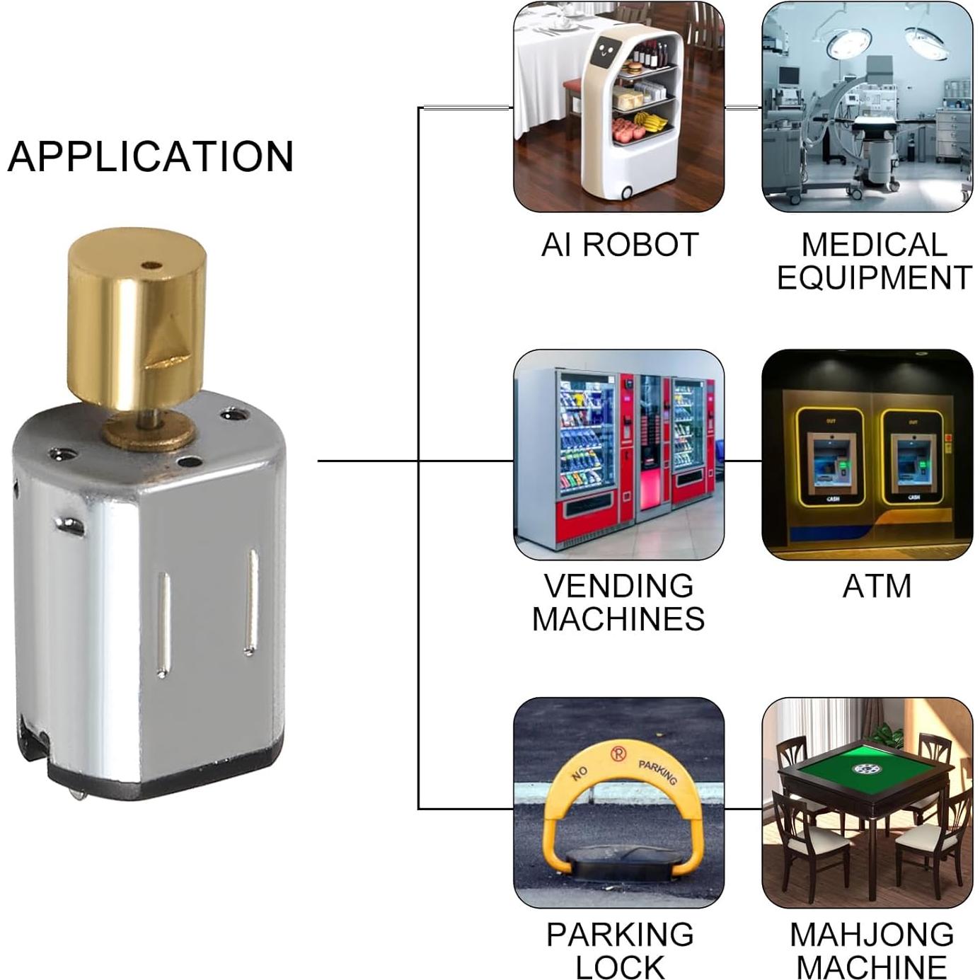 4pcs DC 3V N20 Vibration Motor Mini Micro Metal Gear Motor 8000RPM Powerful Small Electric Motor Micro Vibrating Motors