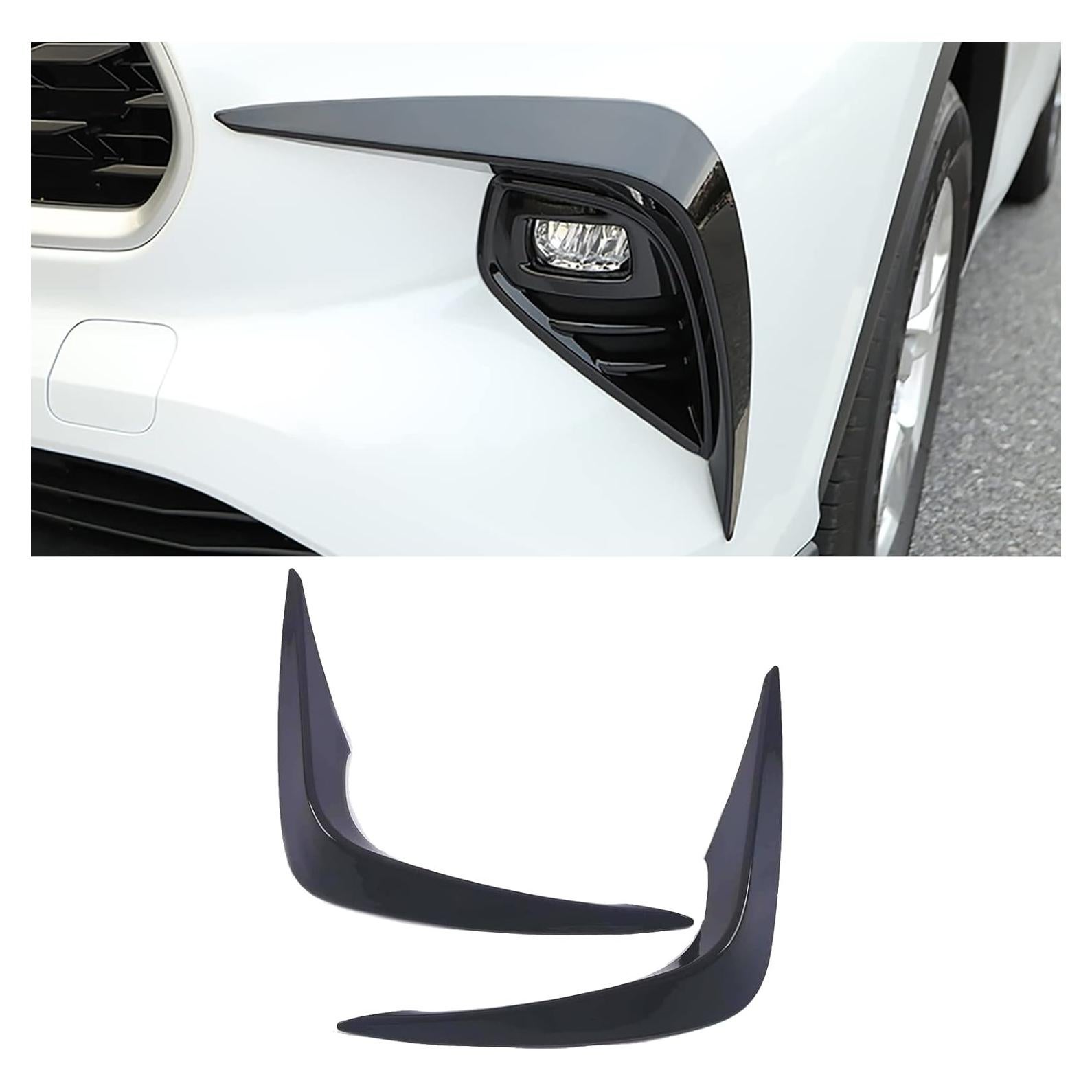 Cubierta de Luz de Niebla Delantera Toyota Highlander 2020-2025 KELEIMAI ABS Negro 2 Pcs