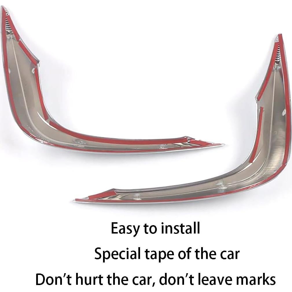 Cubierta de Luz de Niebla Delantera Toyota Highlander 2020-2025 KELEIMAI ABS Negro 2 Pcs