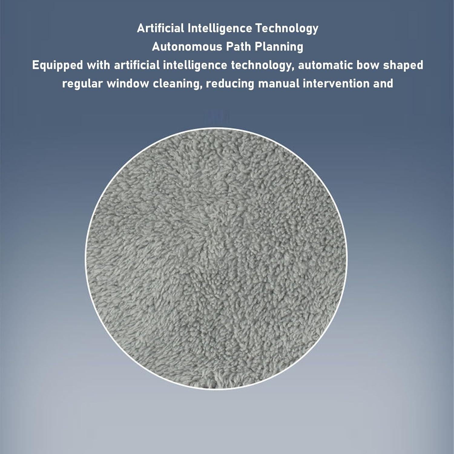 Robotic Window Cleaner, Full Automatic Window Cleaning Robot Indoor Outdoor Window Vacuum Cleaner for High Rise Window Ceilings Tiles, AI Intelligent Path, 2800Pa Suction Power