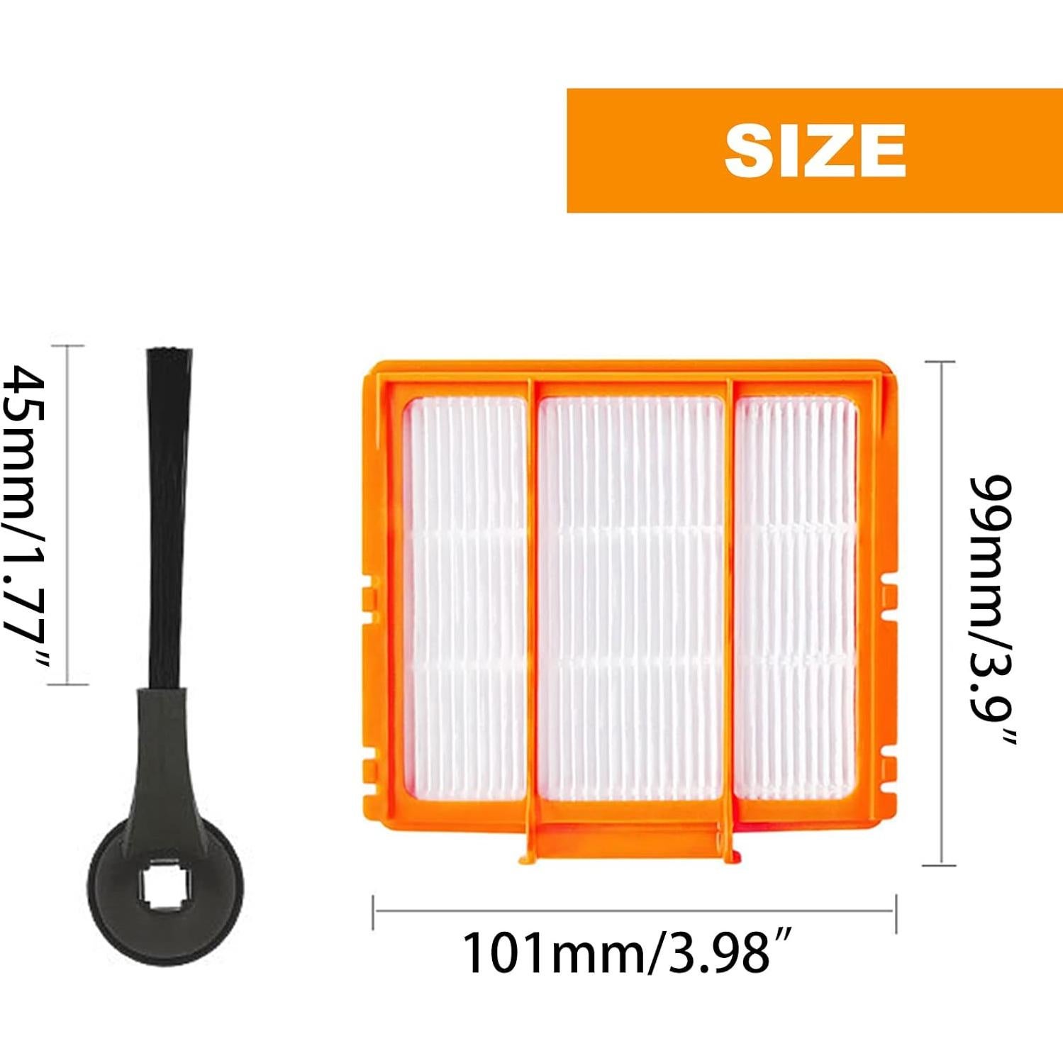 Kit de Accesorios para Aspiradora Robot Shark AI - 4 Filtros HEPA, 8 Cepillos