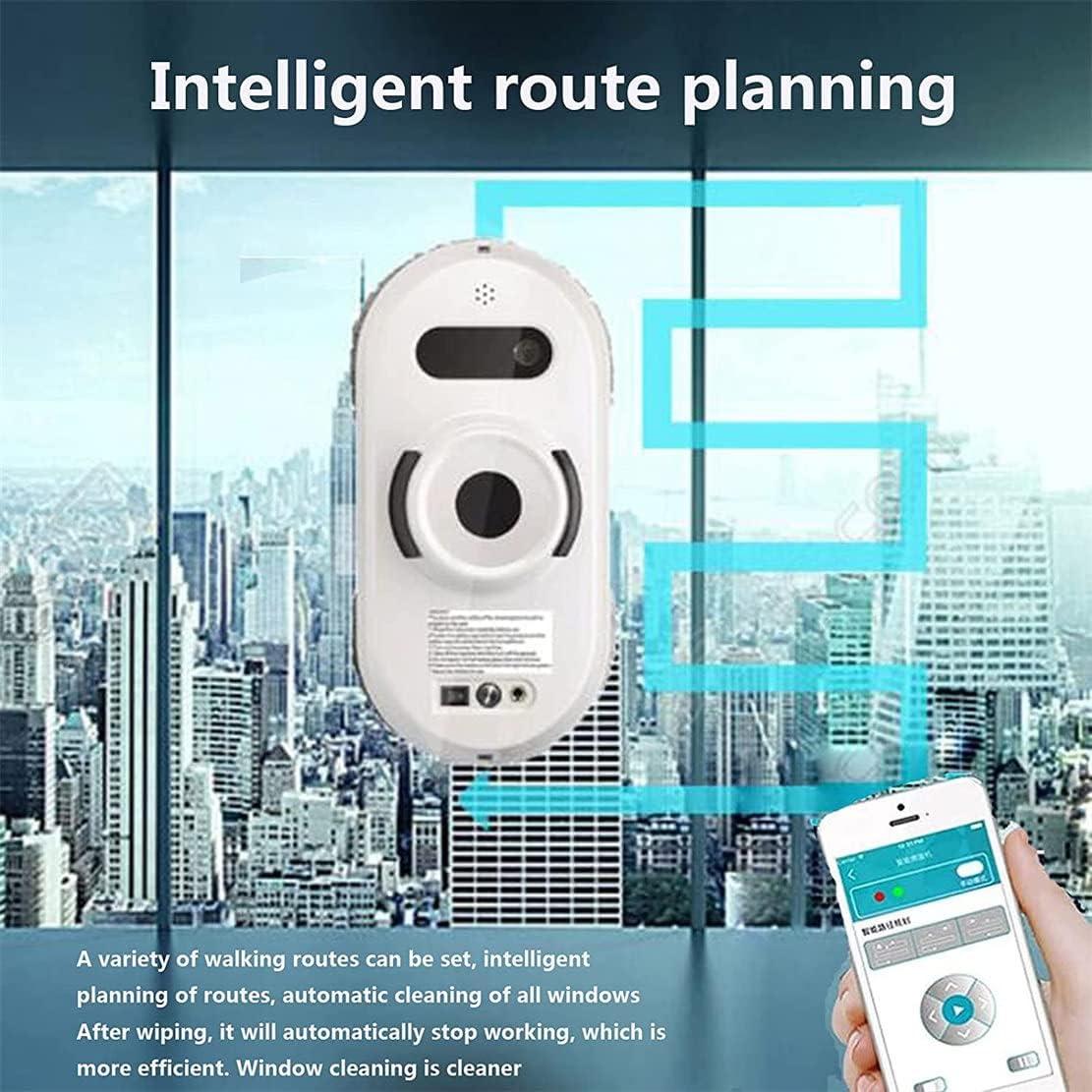 Window Cleaner Robot, Strong Suction Smart Window Vacuum Cleaner with Remote Control, Glass Cleaning Robotic for Indoor Outdoor High Rise Windows Ceilings