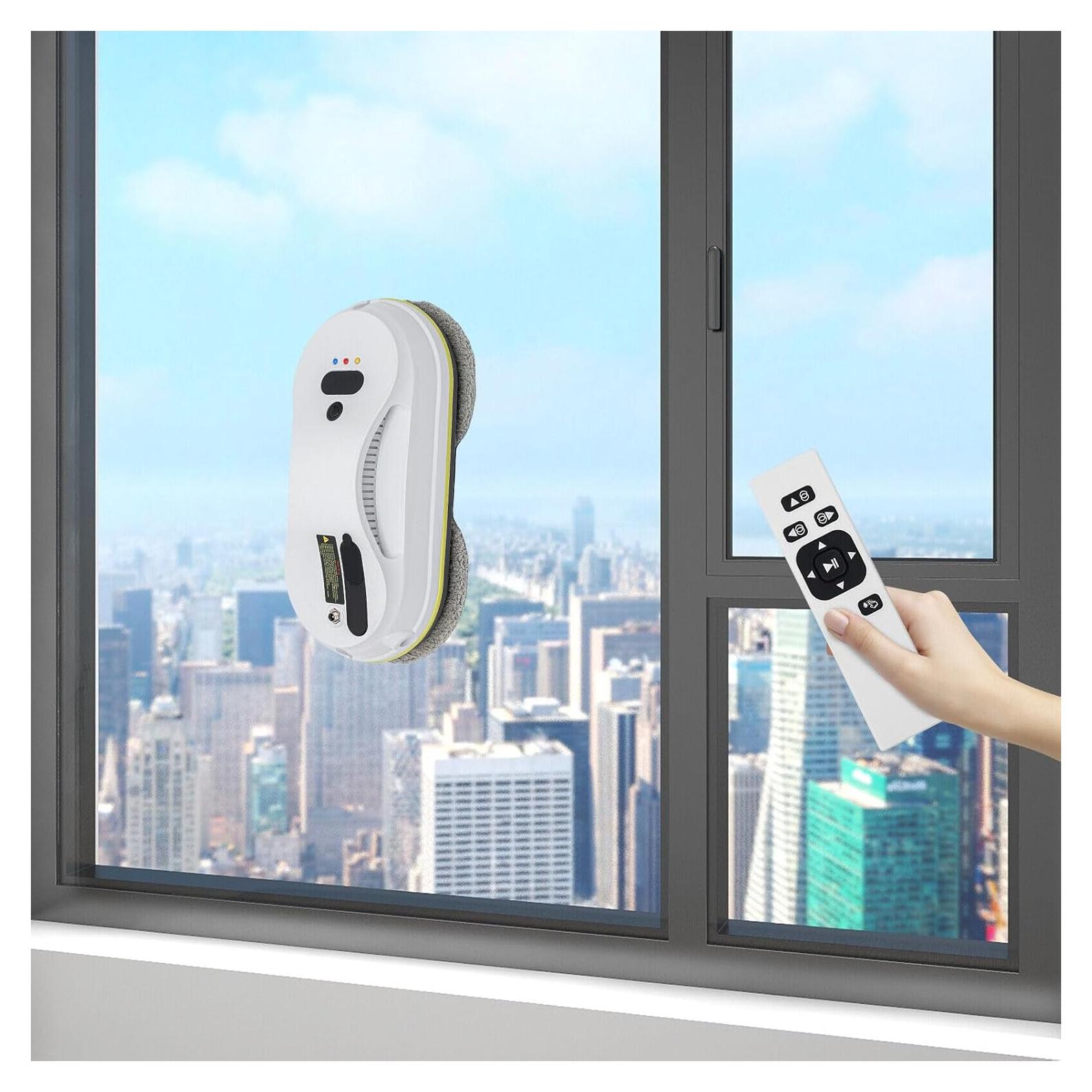 Window Cleaning Robot,2800PA Automatic Window Cleaner,Window Vacuum Cleaner Robot w/Auto Water Spray Smart Glass Clean for Indoor/Outdoor Windows Mirror Table Tile