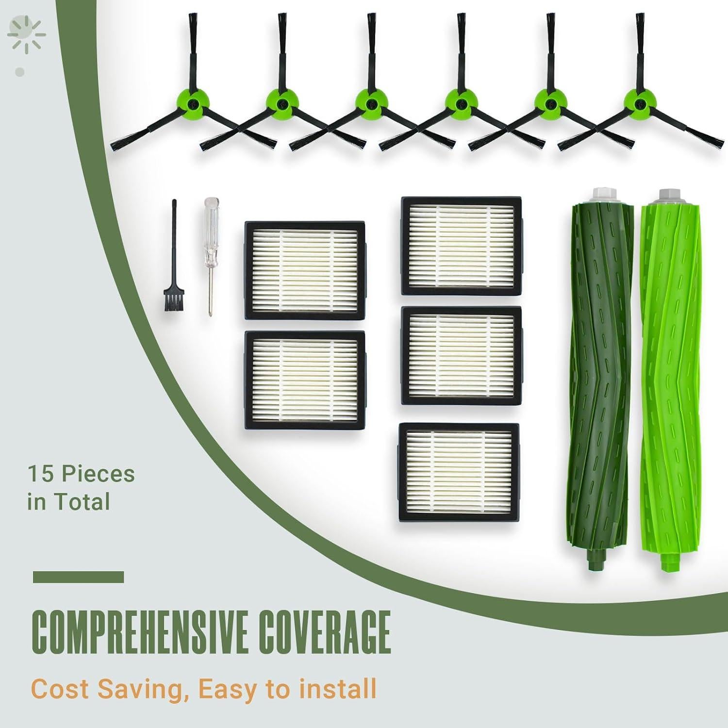 Kit de Repuestos VacEssentials para iRobot Roomba J5 J6 J7 J8