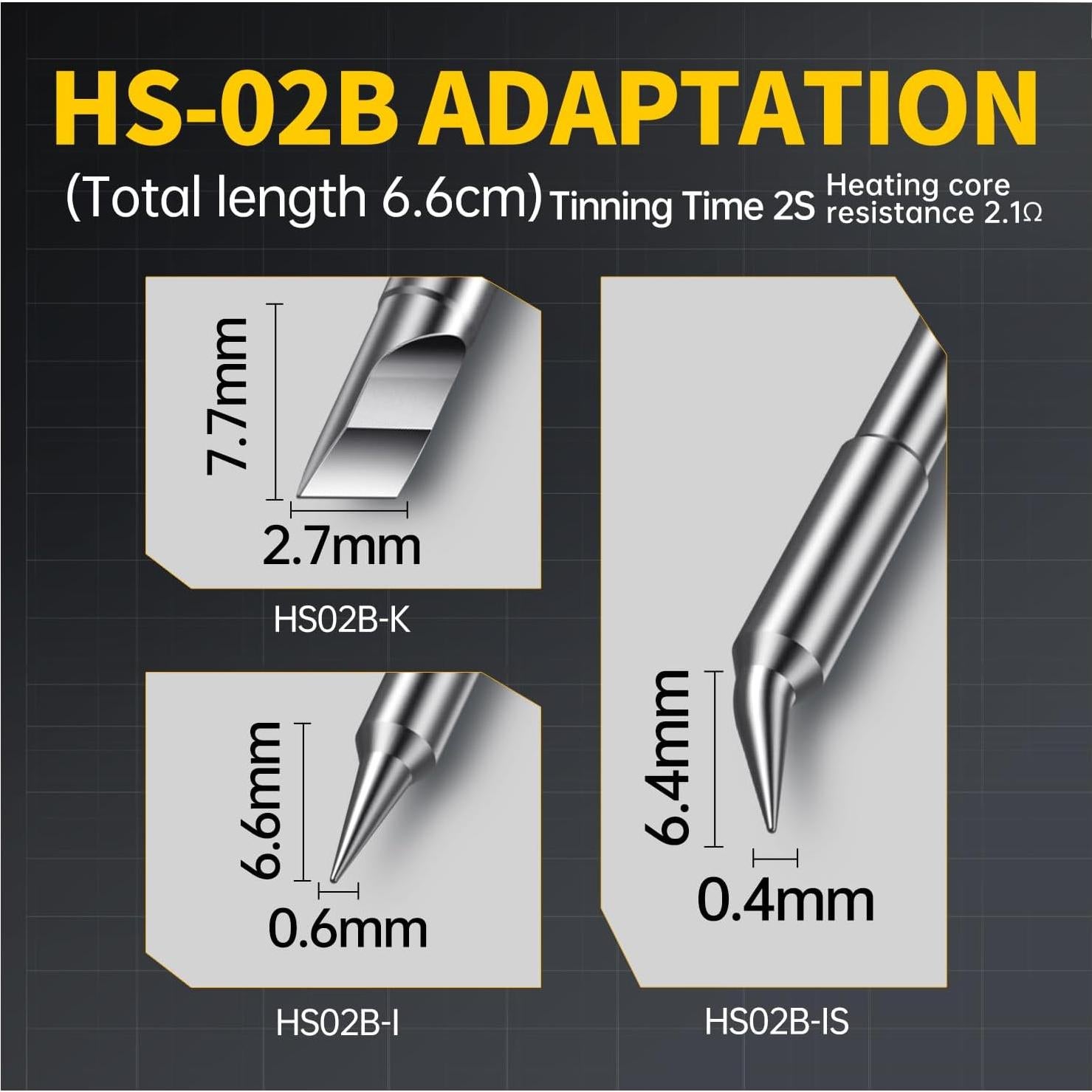 Soldador Portátil FNIRSI HS-02 100W Calentamiento Rápido