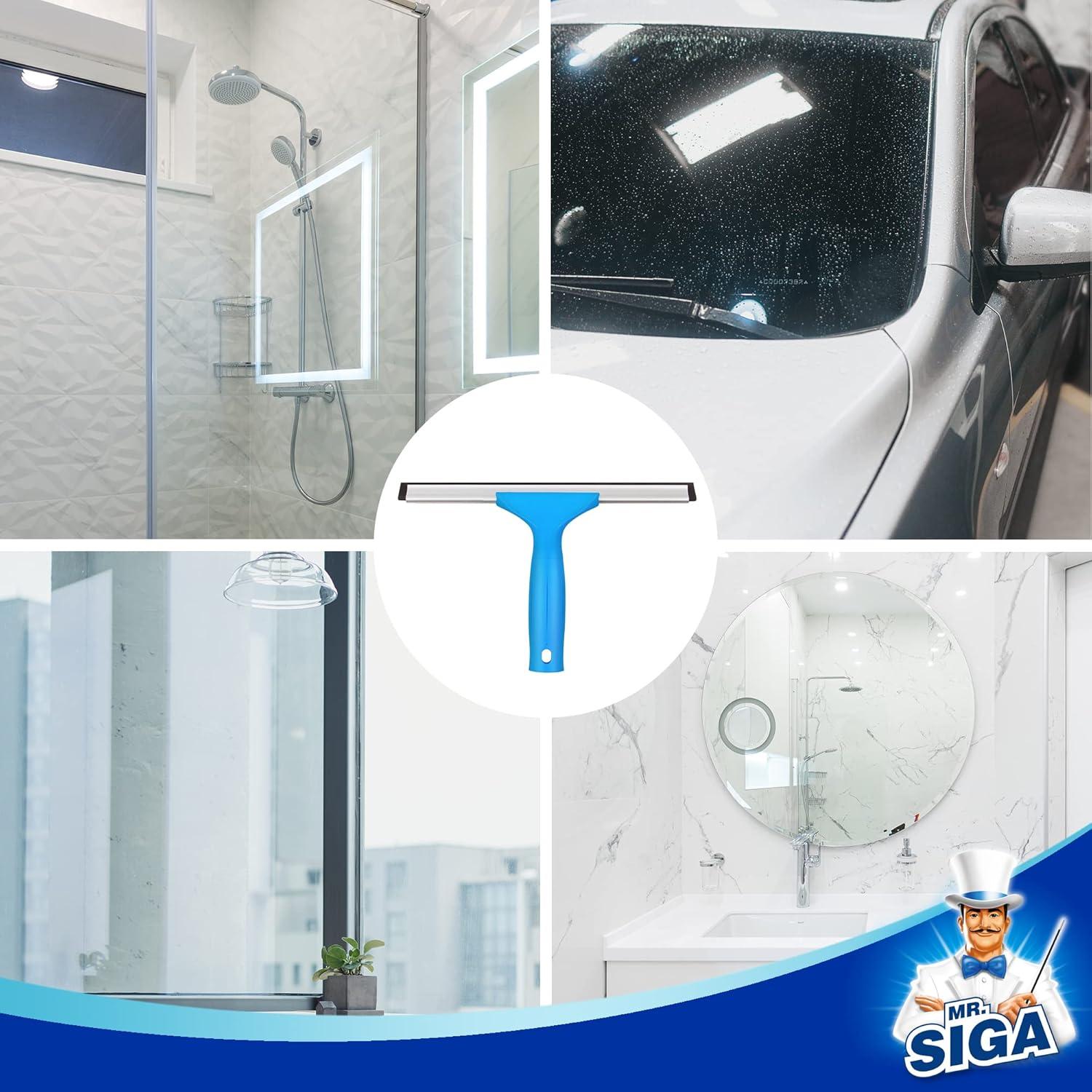 Combo de Limpieza de Ventanas MR.SIGA - Limpiaparabrisas 25cm y Microfibra