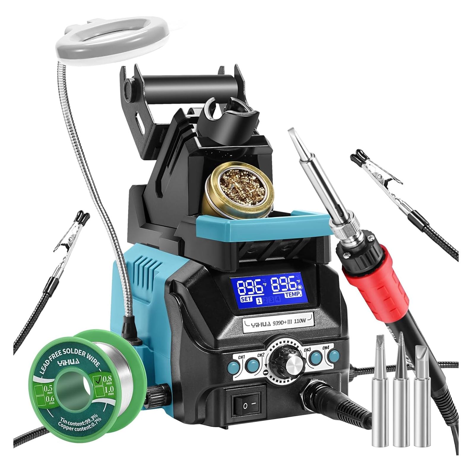 Estación de Soldadura YIHUA 939D+ III 110W LCD 4 Canales