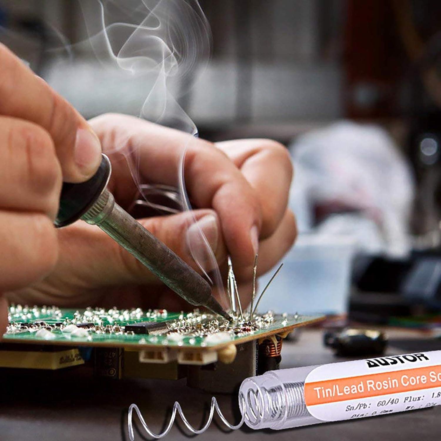 Alambre de Soldadura AUSTOR 60-40 0.8mm Resina 20g