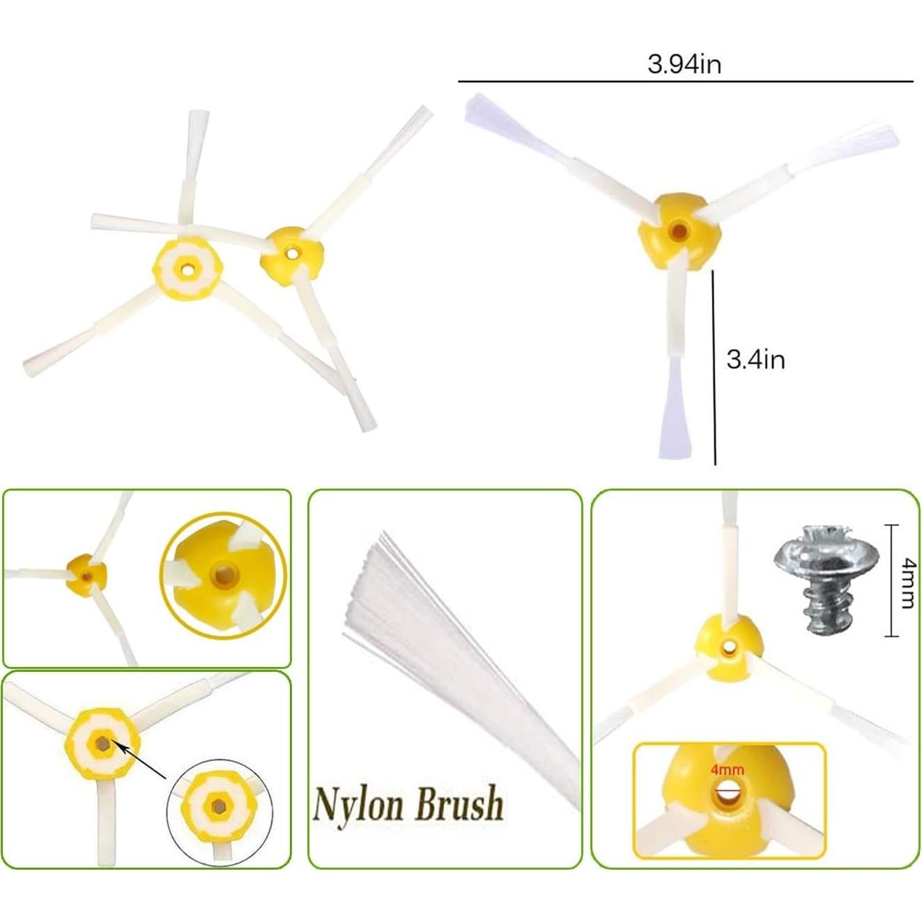 Piezas de Repuesto Fuyoda para iRobot Roomba 600 - Filtros y Cepillos