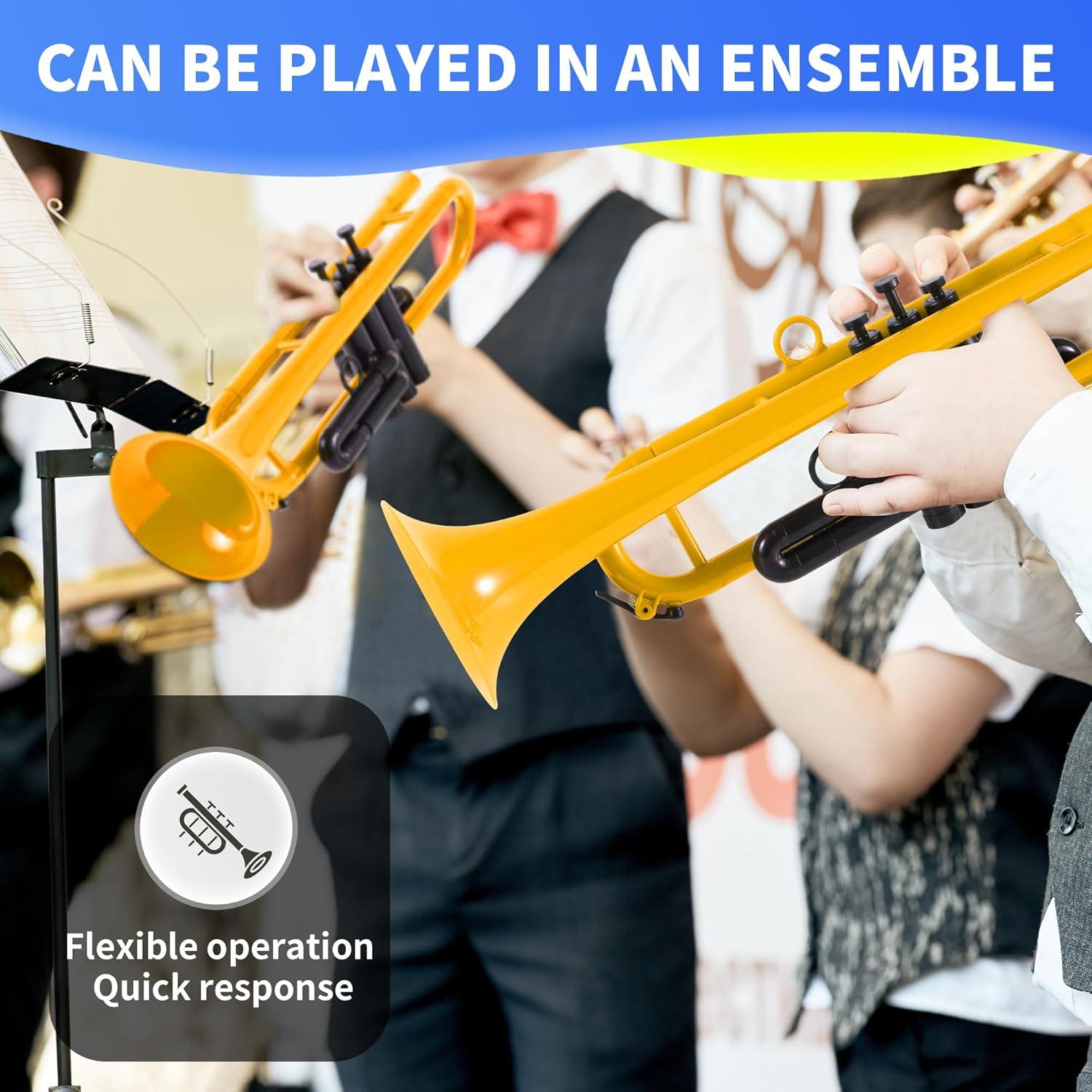 Trompeta Bb PAMPET Amarilla Profesional para Estudiantes