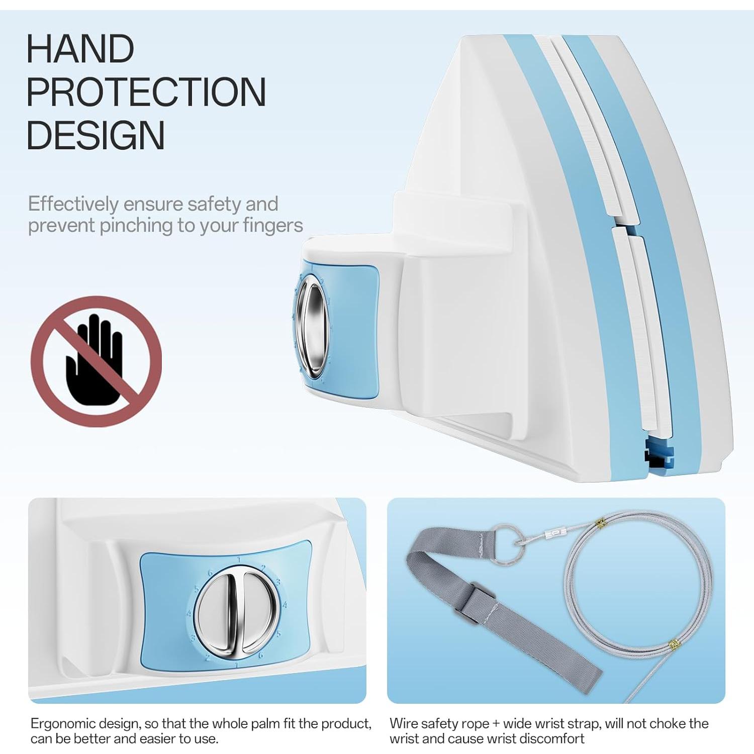 Limpiaparabrisas Magnético HACHWAIZZ Doble Cara 6 Esponjas 0.76-2.54cm