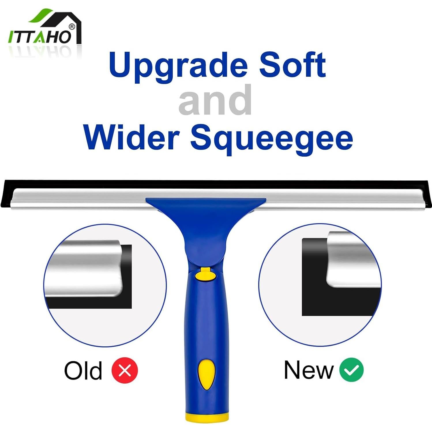 Limpiaparabrisas ITTAHO 30.48 cm con Mango Extensible de Acero