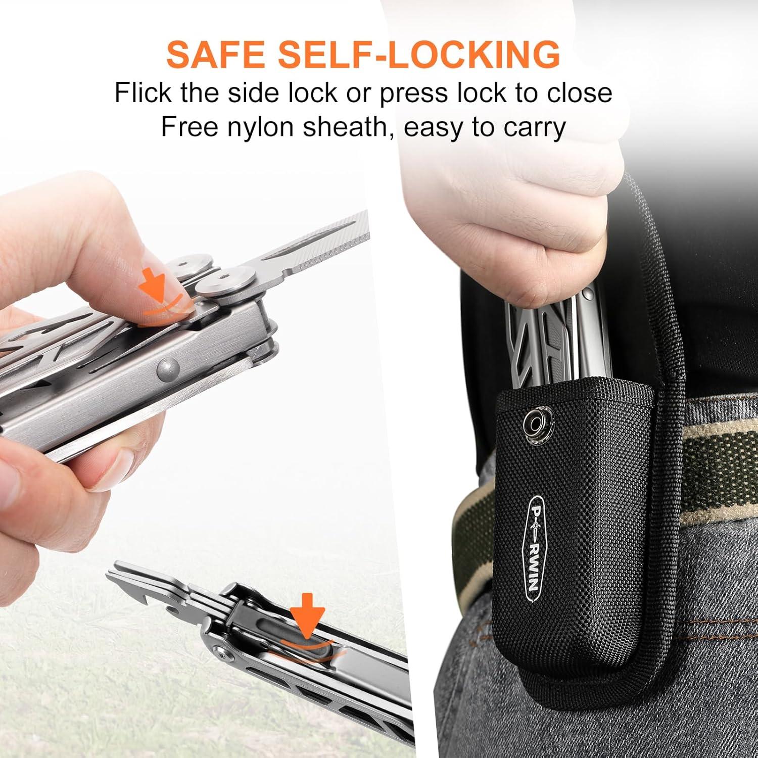 Multiherramienta PERWIN 17 en 1 Acero Inoxidable Camping