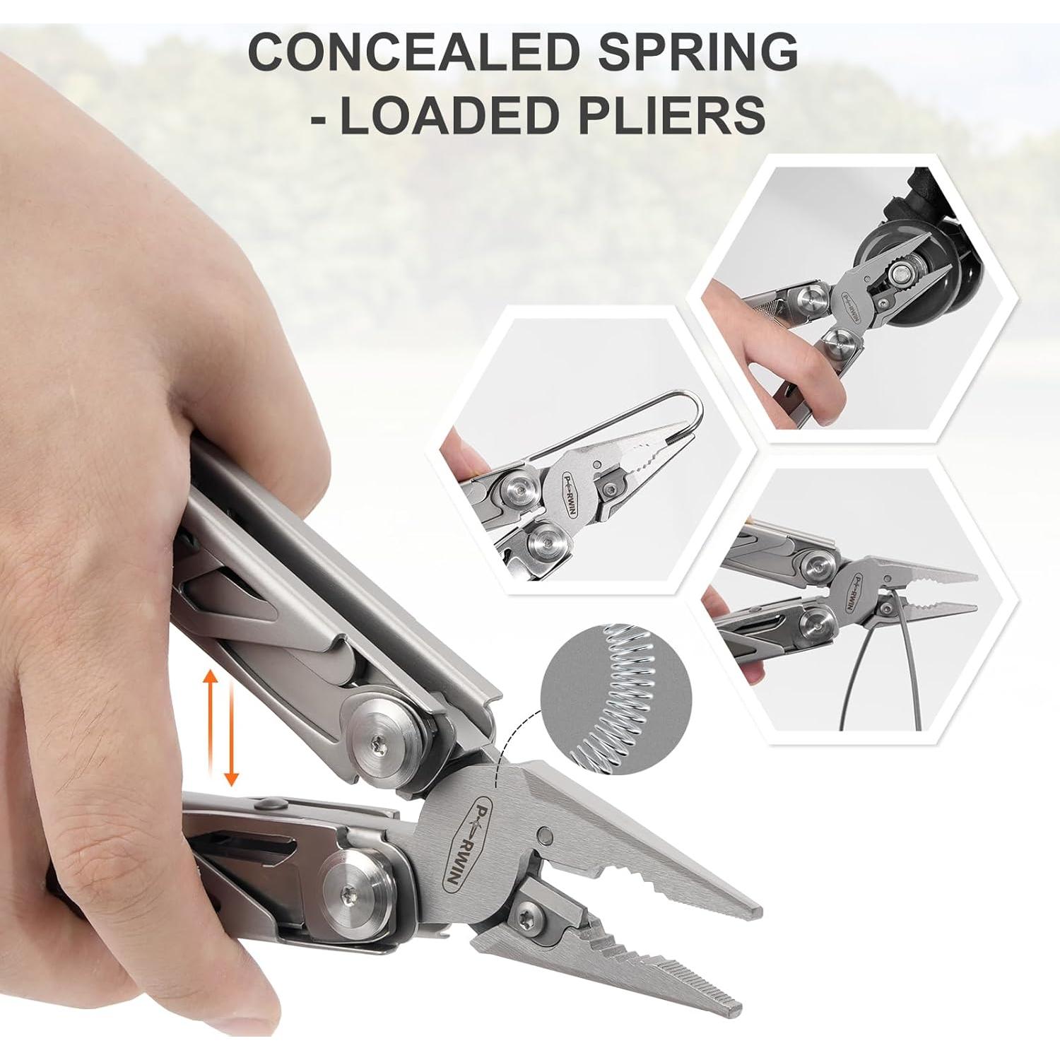 Multiherramienta PERWIN 17 en 1 Acero Inoxidable Camping