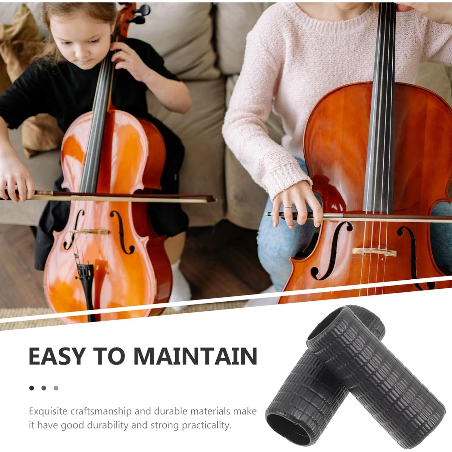 Agarre de Arco para Violonchelo SUPVOX 4 Piezas Goma