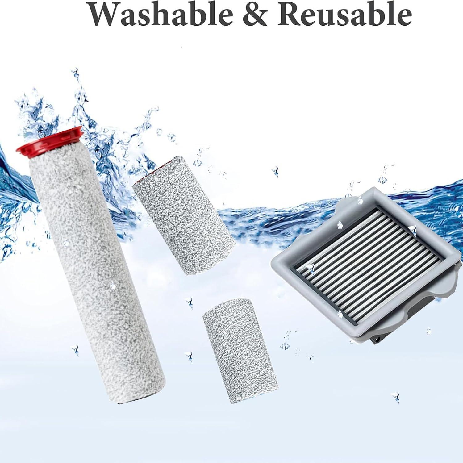 Repuestos Roborock Dyad Pro - 2 Rodillos y 2 Filtros HEPA