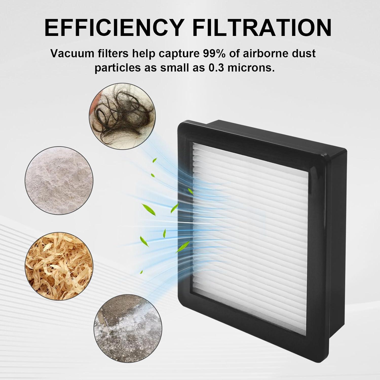 Filtro HEPA 107315 INTHVKIL para Aspiradoras ProTeam - 2 Piezas