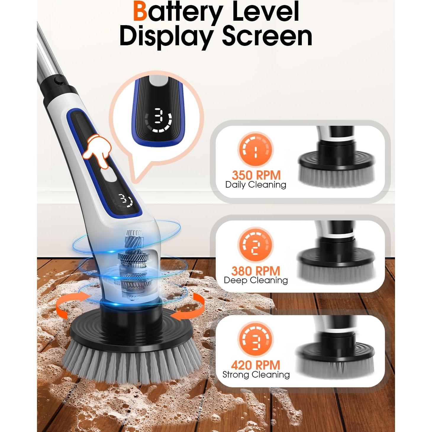 Limpiador Eléctrico Rocfinity con 9 Cabezas y IPX7