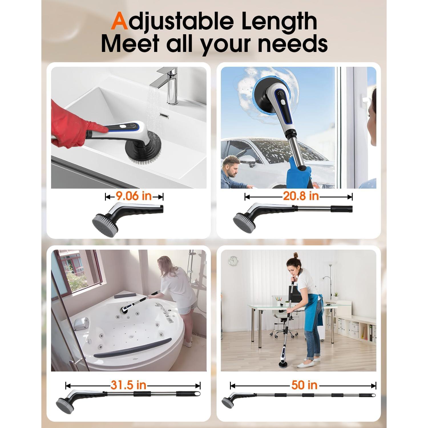 Limpiador Eléctrico Rocfinity con 9 Cabezas y IPX7