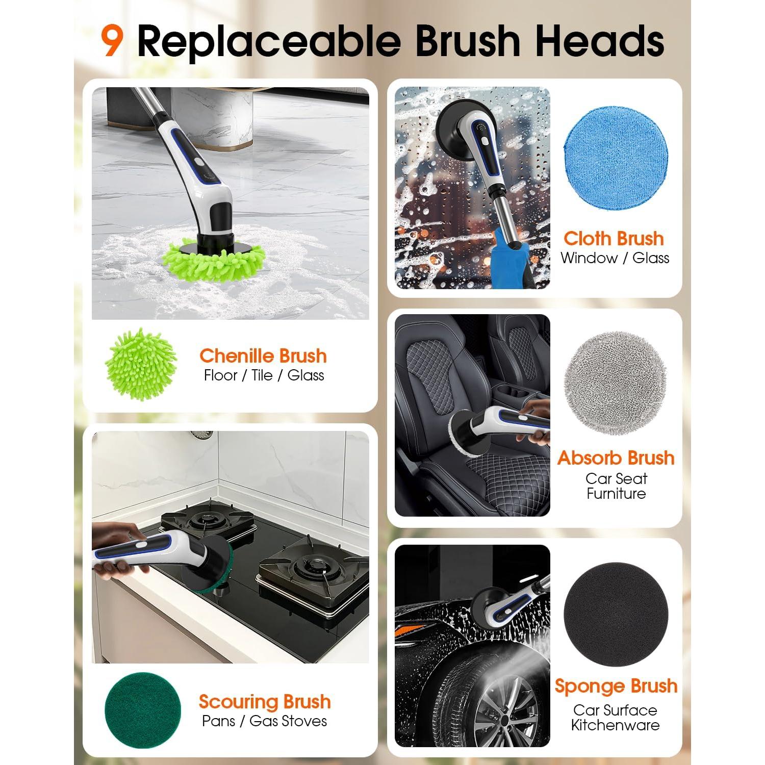 Limpiador Eléctrico Rocfinity con 9 Cabezas y IPX7