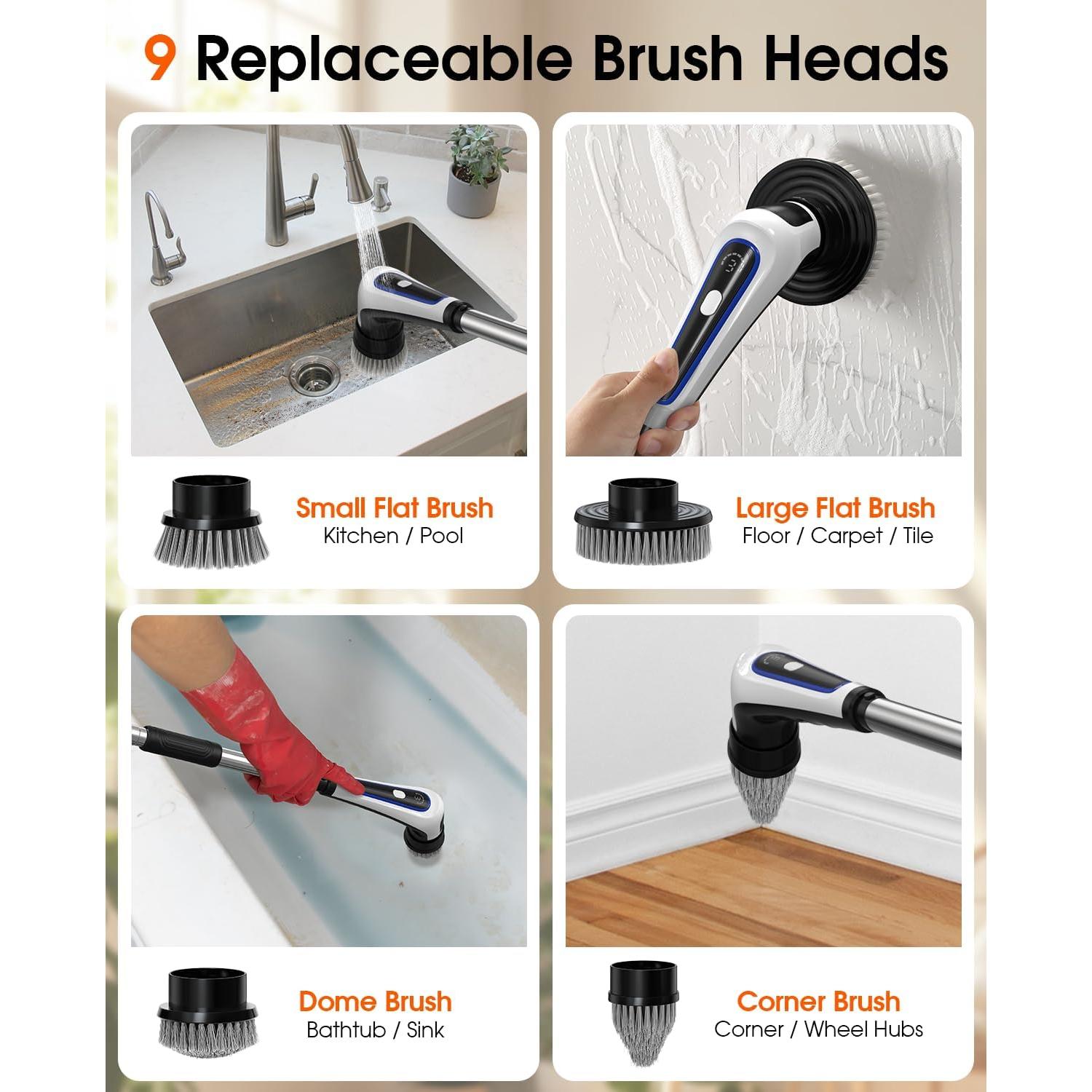 Limpiador Eléctrico Rocfinity con 9 Cabezas y IPX7