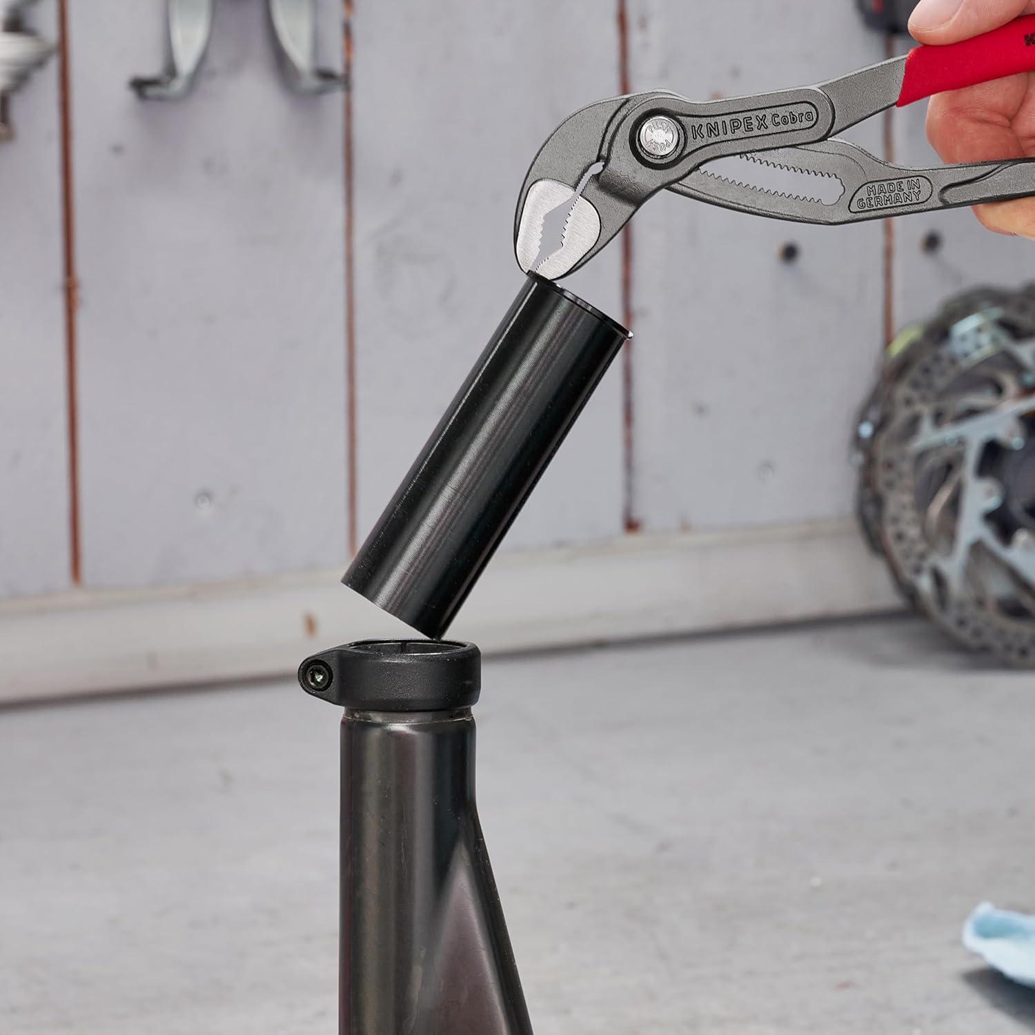 KNIPEX Pinzas Cobra 10" (25,4 cm) Auto-bloqueo Rojo