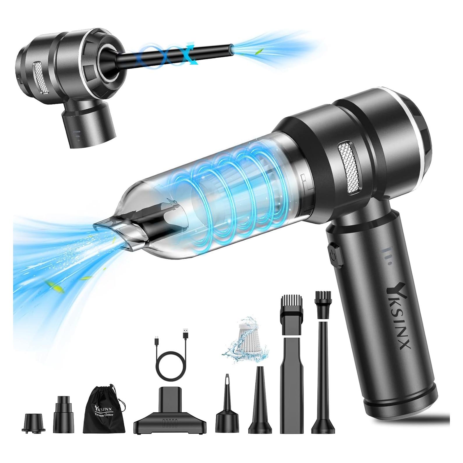 Aspiradora de Coche YKSINX HL-121 Inalámbrica 18000PA 4 en 1