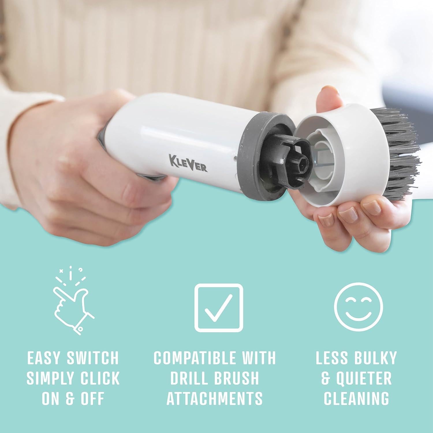 Limpiador Eléctrico Recargable Klever para Baño y Cocina