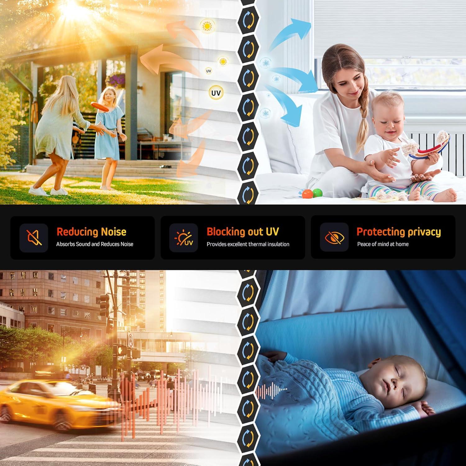 Persianas Celulares UNISHADES 23x64 Beige Filtrante Luz Sin Cuerda