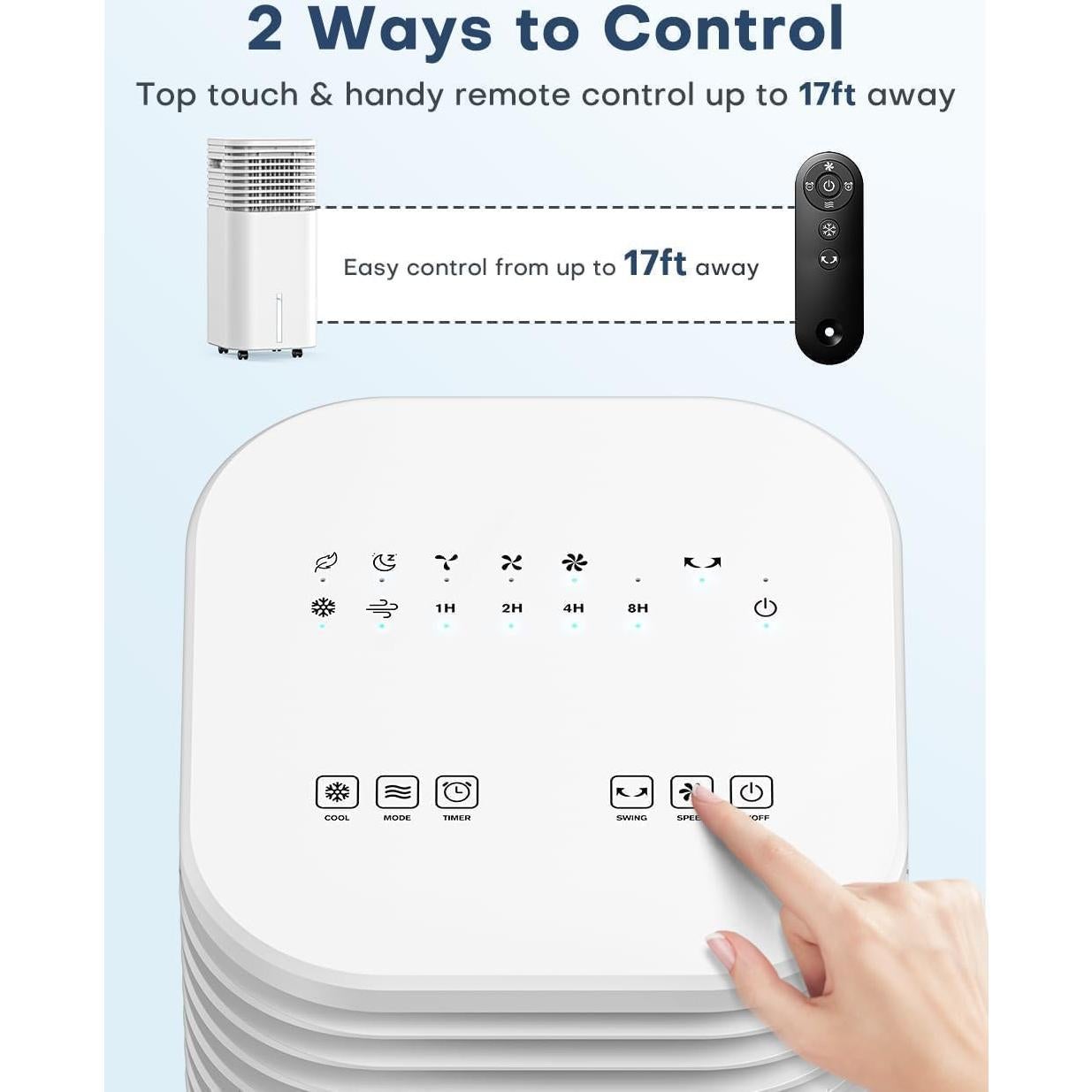 Acondicionador de Aire Portátil CENSTECH DL3 4-en-1 2 Galones