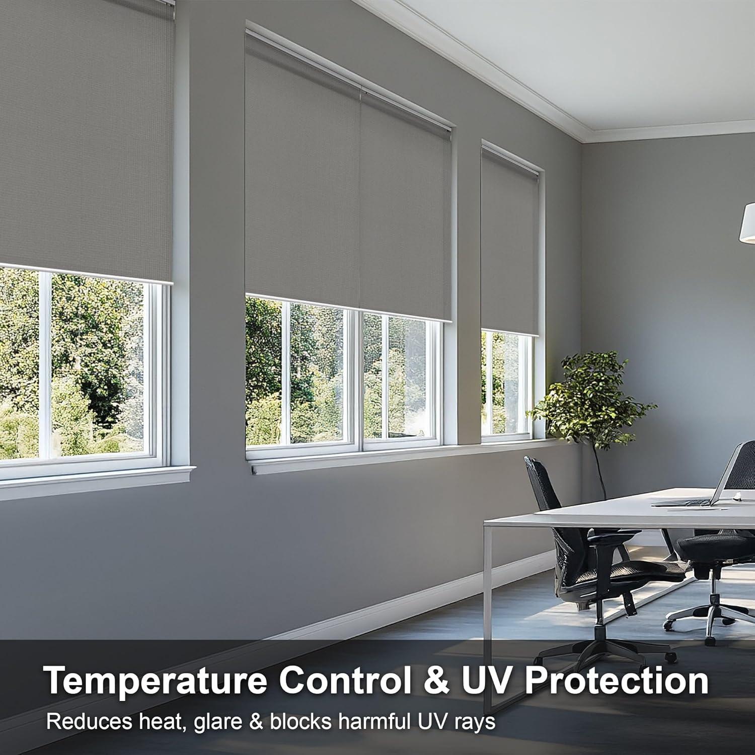 Persiana Enrollable Sin Cordones Chicology 29x72 Gris Urbano