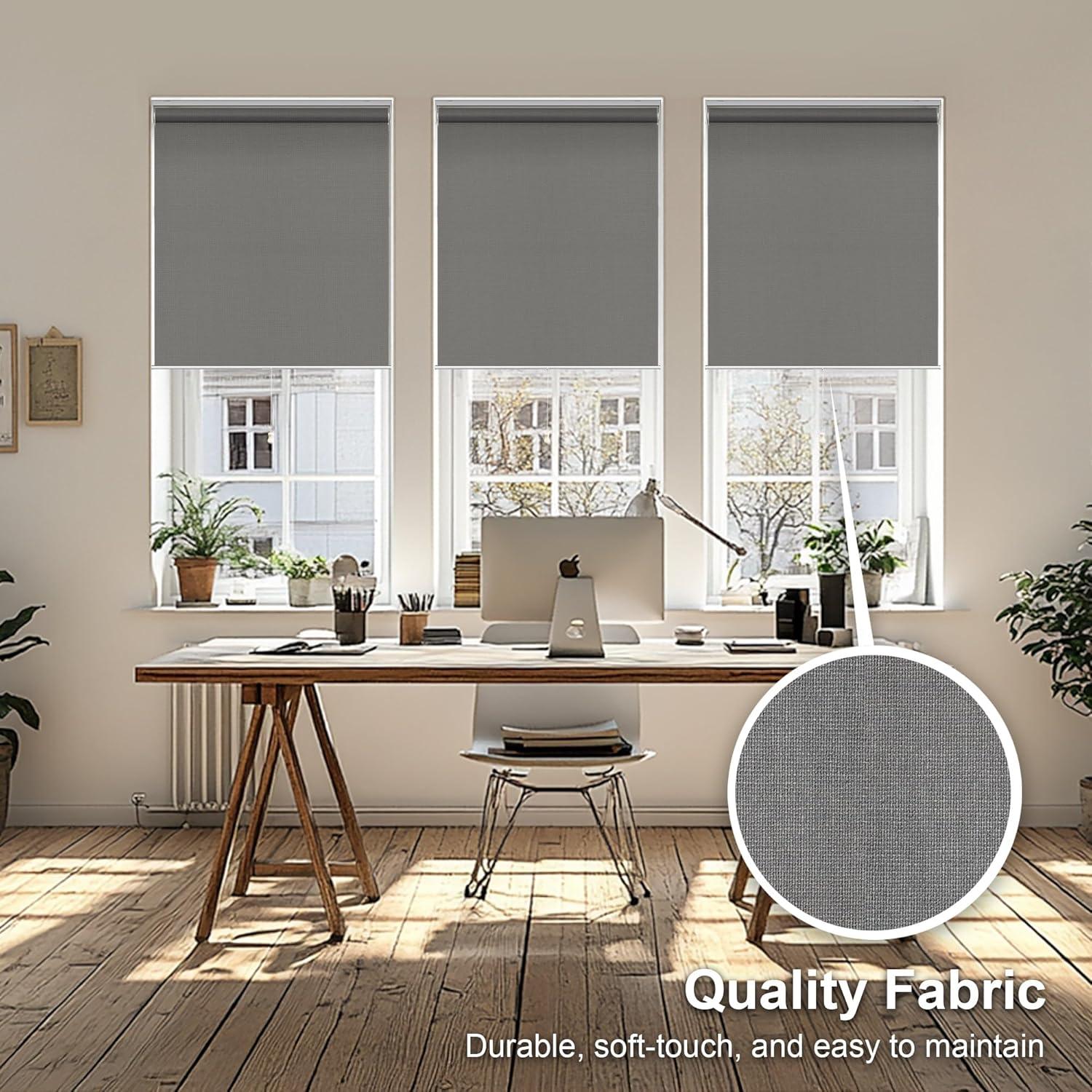 Persiana Enrollable Sin Cordones Chicology 29x72 Gris Urbano