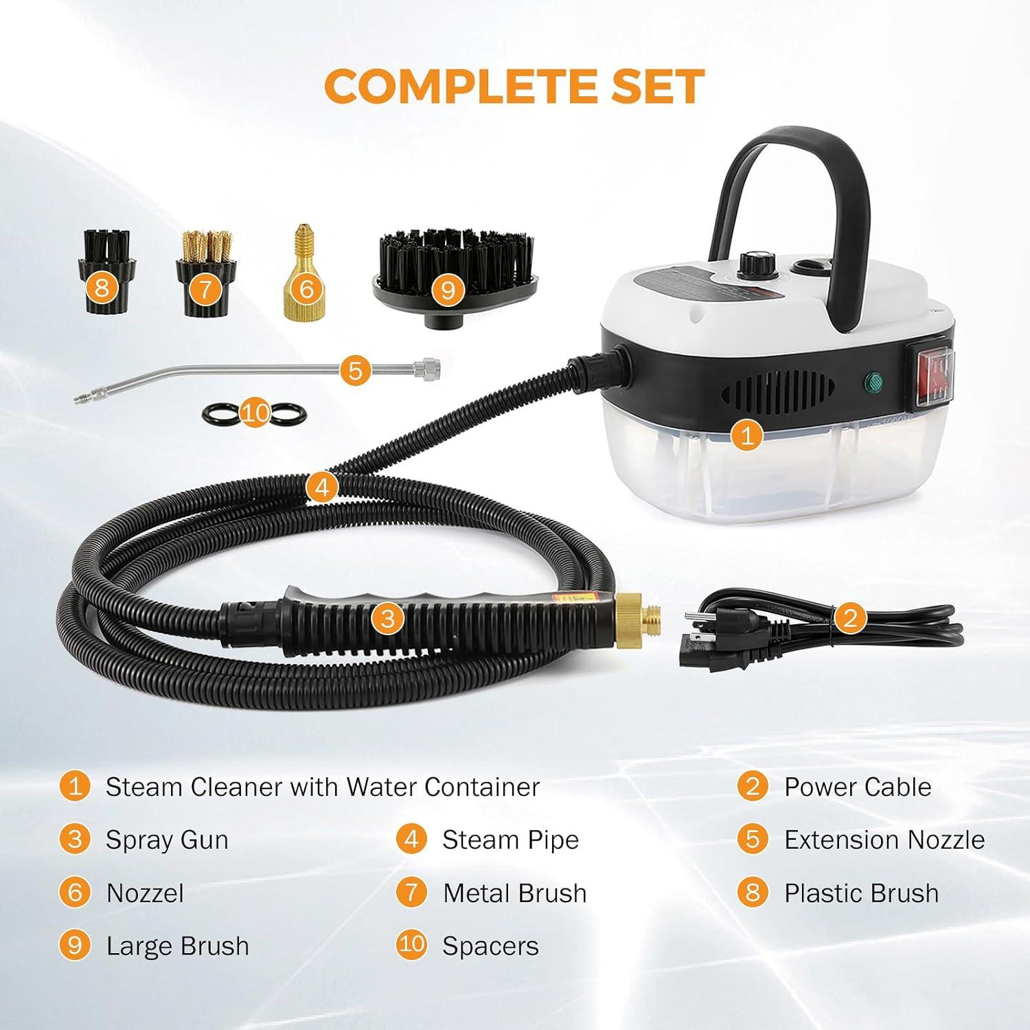 Limpiador a Vapor BEAMNOVA Portátil 1500W 1L Alta Presión