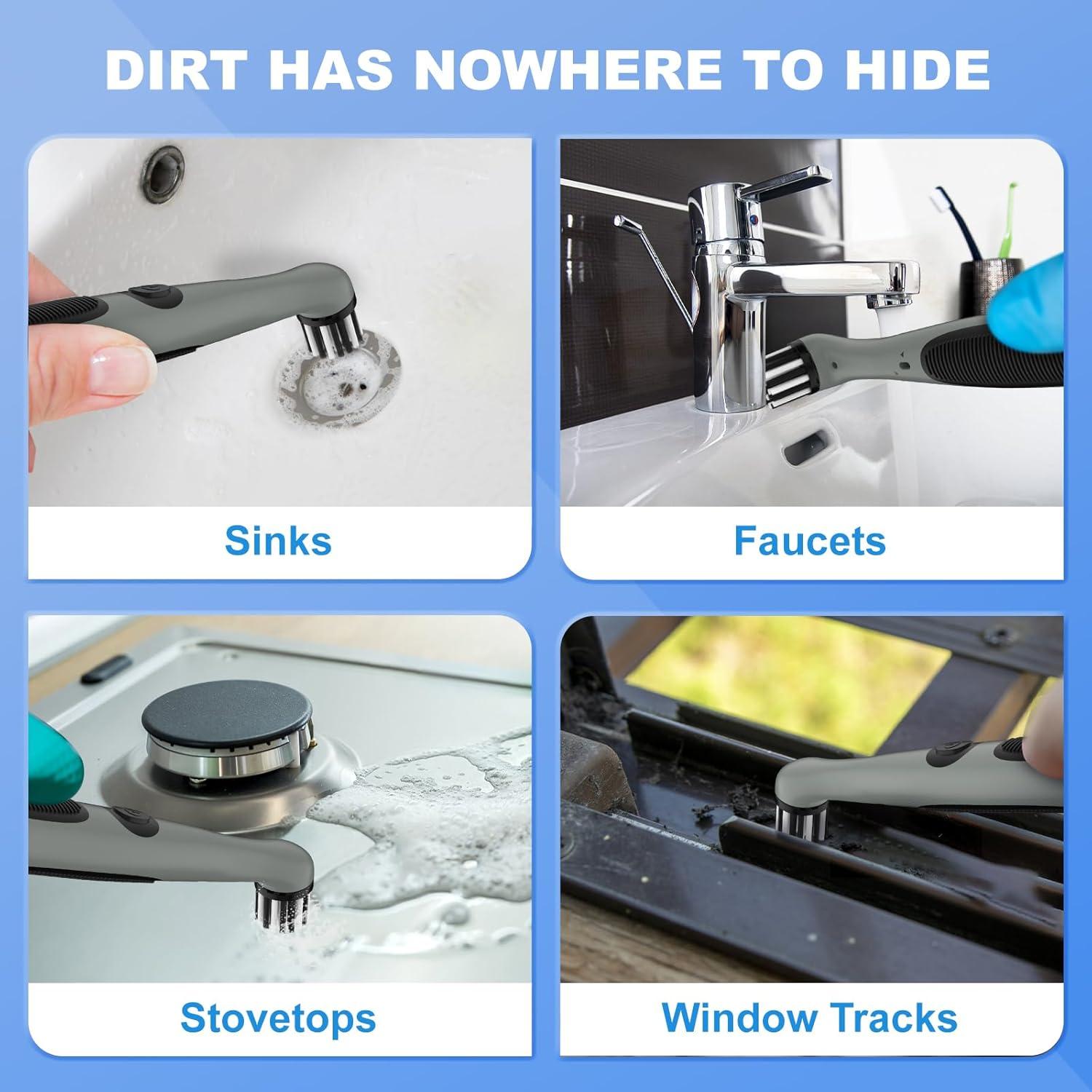 Cepillo de limpieza eléctrico Pest Reject Pro recargable 4 en 1