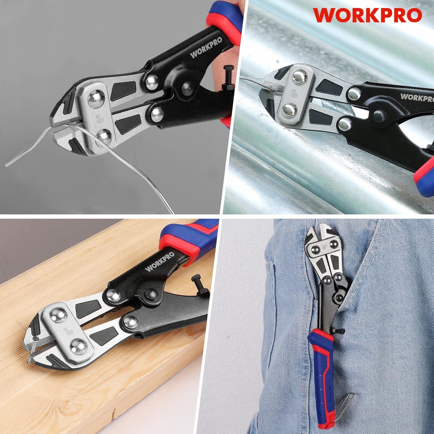 Cortador de Pernos WORKPRO 20.32 cm Mango Ergonómico