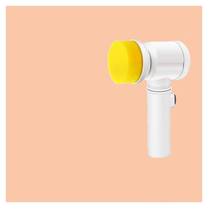 Handheld Bathtub Brush Electric Brush Cleaner Sink Electric Cleaning Bathroom Wash Brush Kitchen Cleaning Tool, Rechargeable Dishwashing Brush Automatic (20 * 12 * 3.5 CM, 4, Charged Brush Heads)