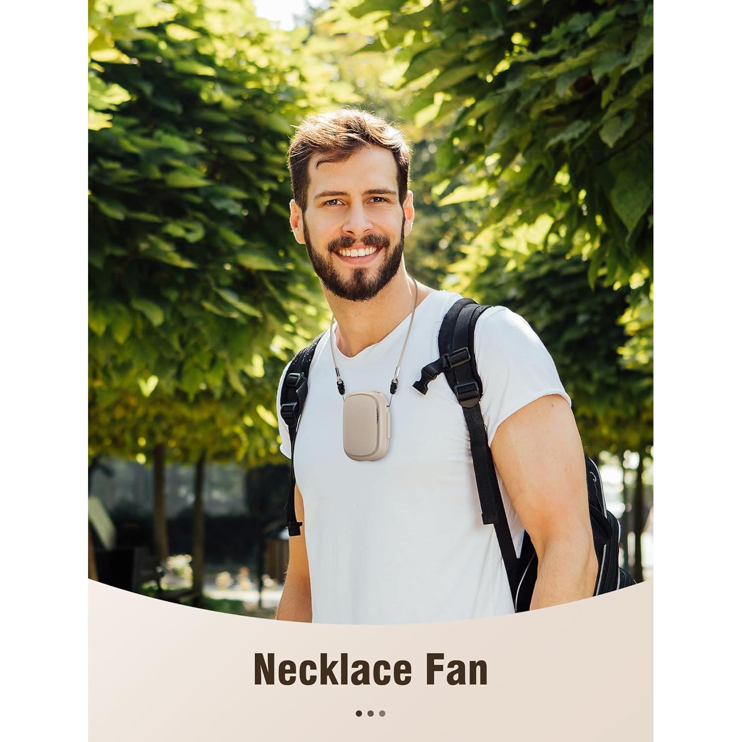 Ventilador Portátil Shinebella de Cintura 3 Velocidades Caqui