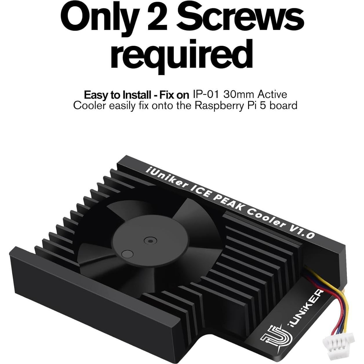 Enfriador Activo Ultra Silencioso iUniker para Raspberry Pi 5