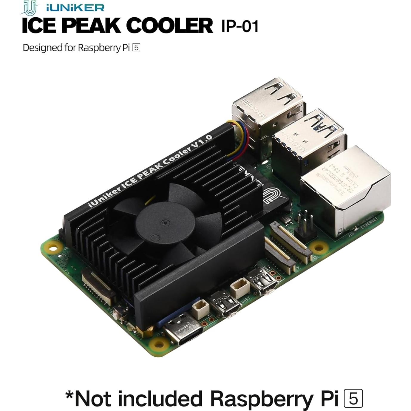 Enfriador Activo Ultra Silencioso iUniker para Raspberry Pi 5