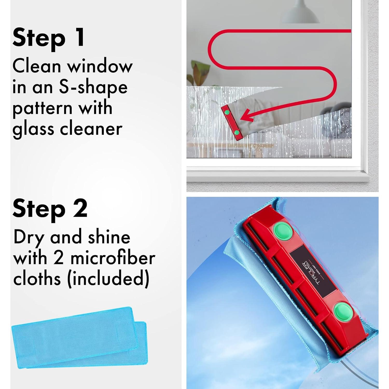 Limpiador de Ventanas Magnético Tyroler 0.8-1.1 cm Doble Cara