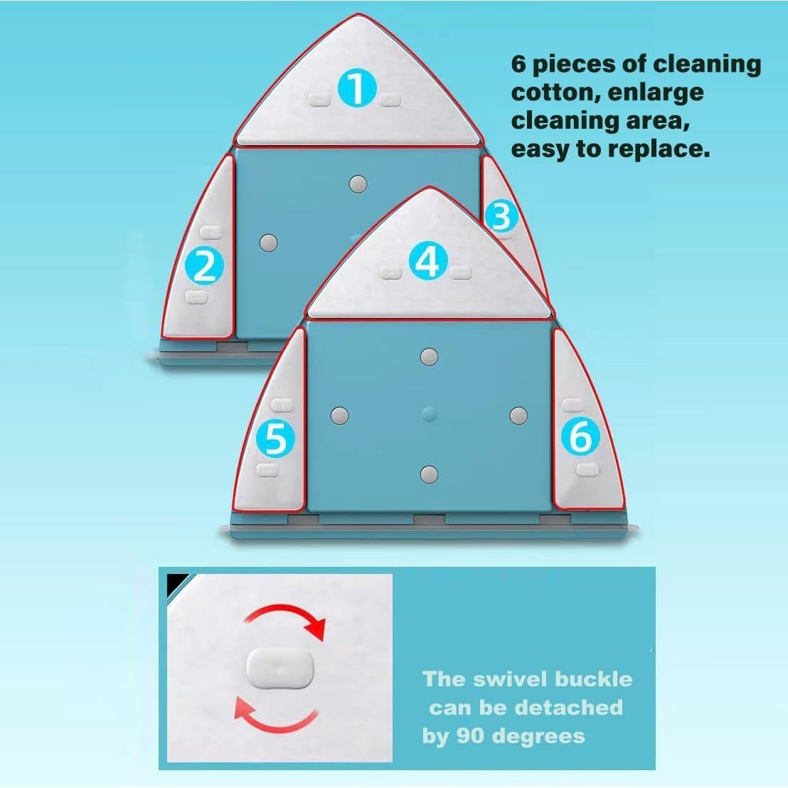 Limpiador Magnético de Ventanas Doble Cara Amffed 0.76-3.05 cm