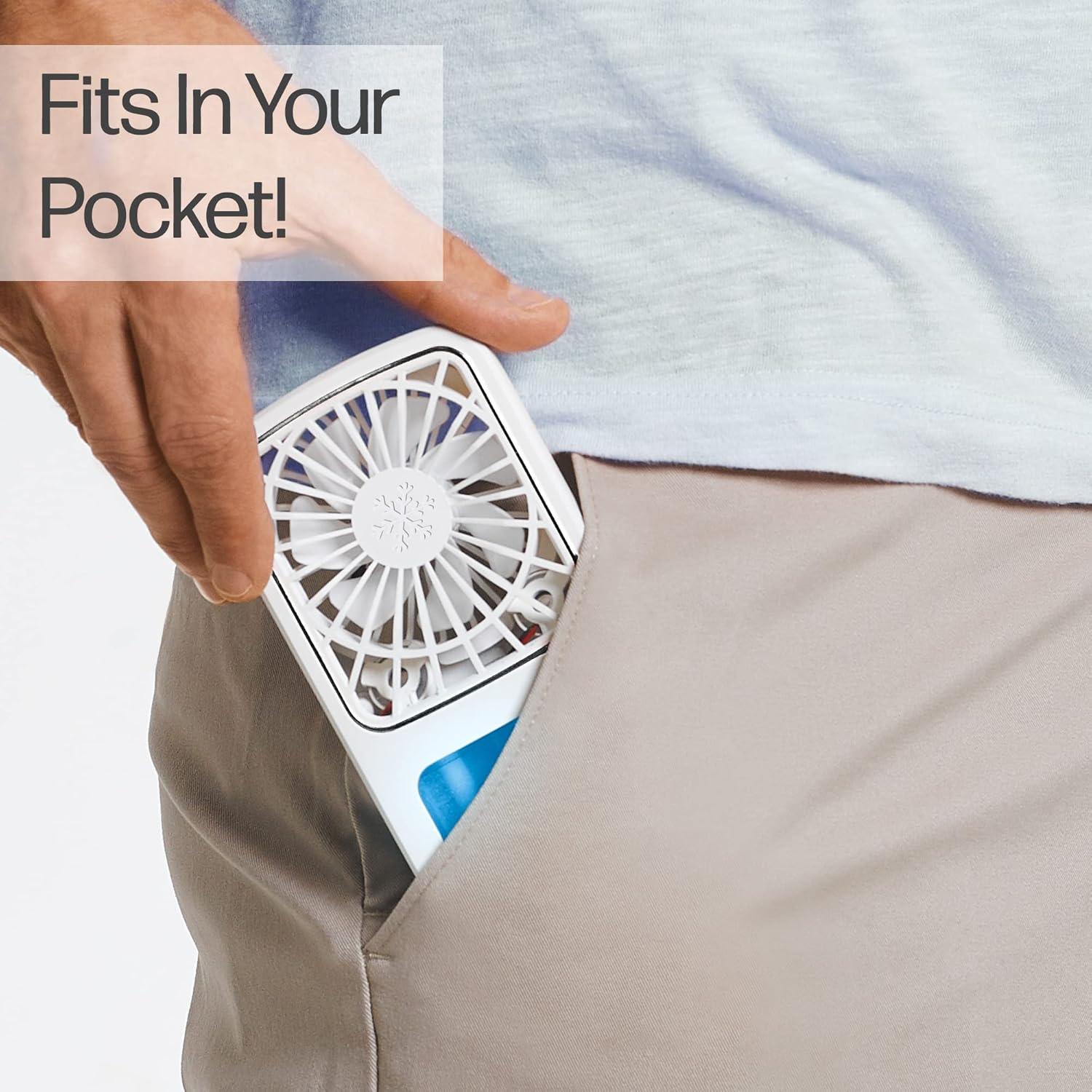 Ventilador Portátil Arctic Air Pocket Chill, 3 Velocidades, Recargable