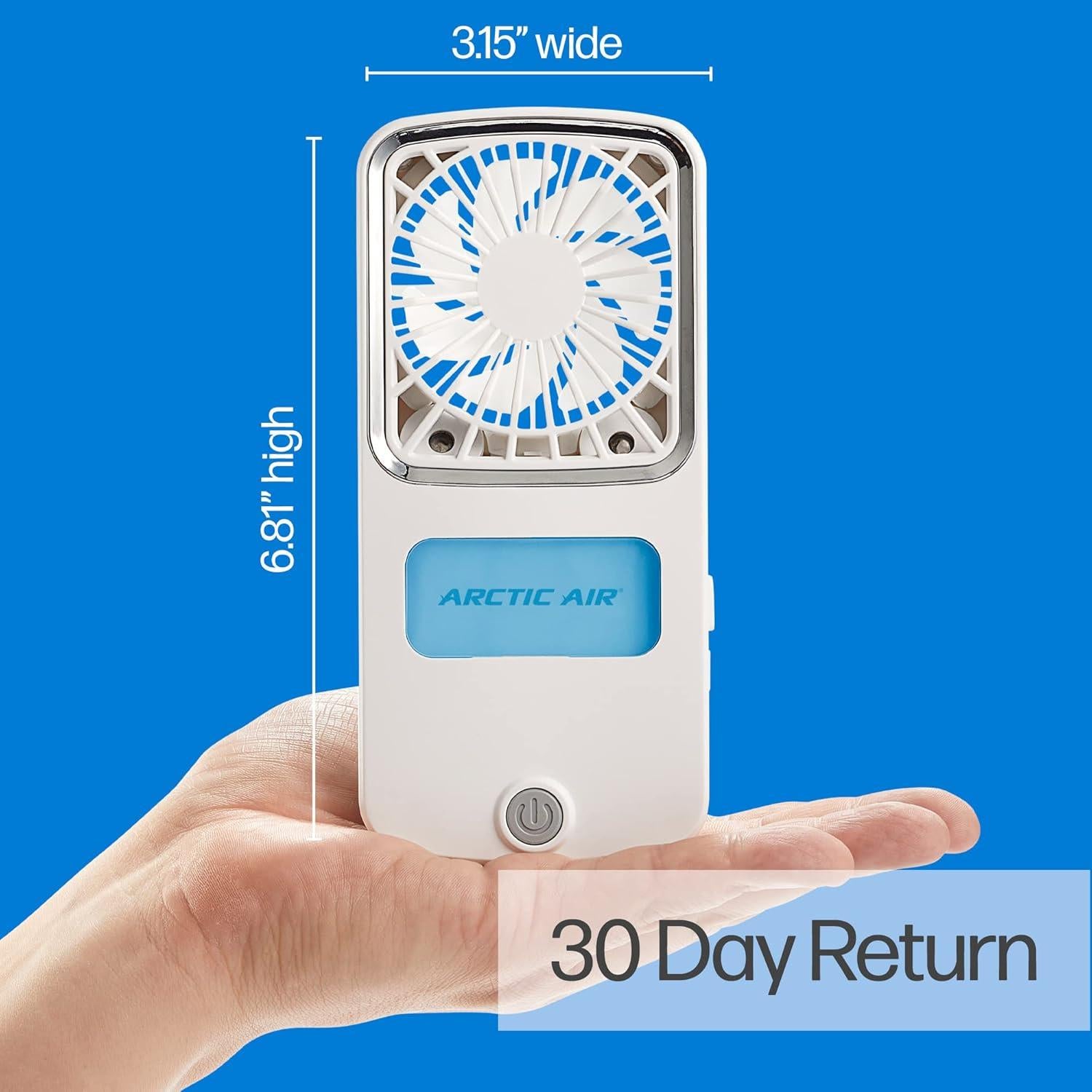 Ventilador Portátil Arctic Air Pocket Chill, 3 Velocidades, Recargable