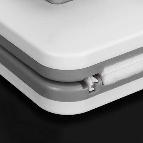 Window Cleaner, Adjustable Magnetic Double Side Window Glass Wiper Glider Washing Brush Equipment Home Use Cleaning Brush Wiper Tool for High Rise and Car Glazed Windows, 5.9x3.9in