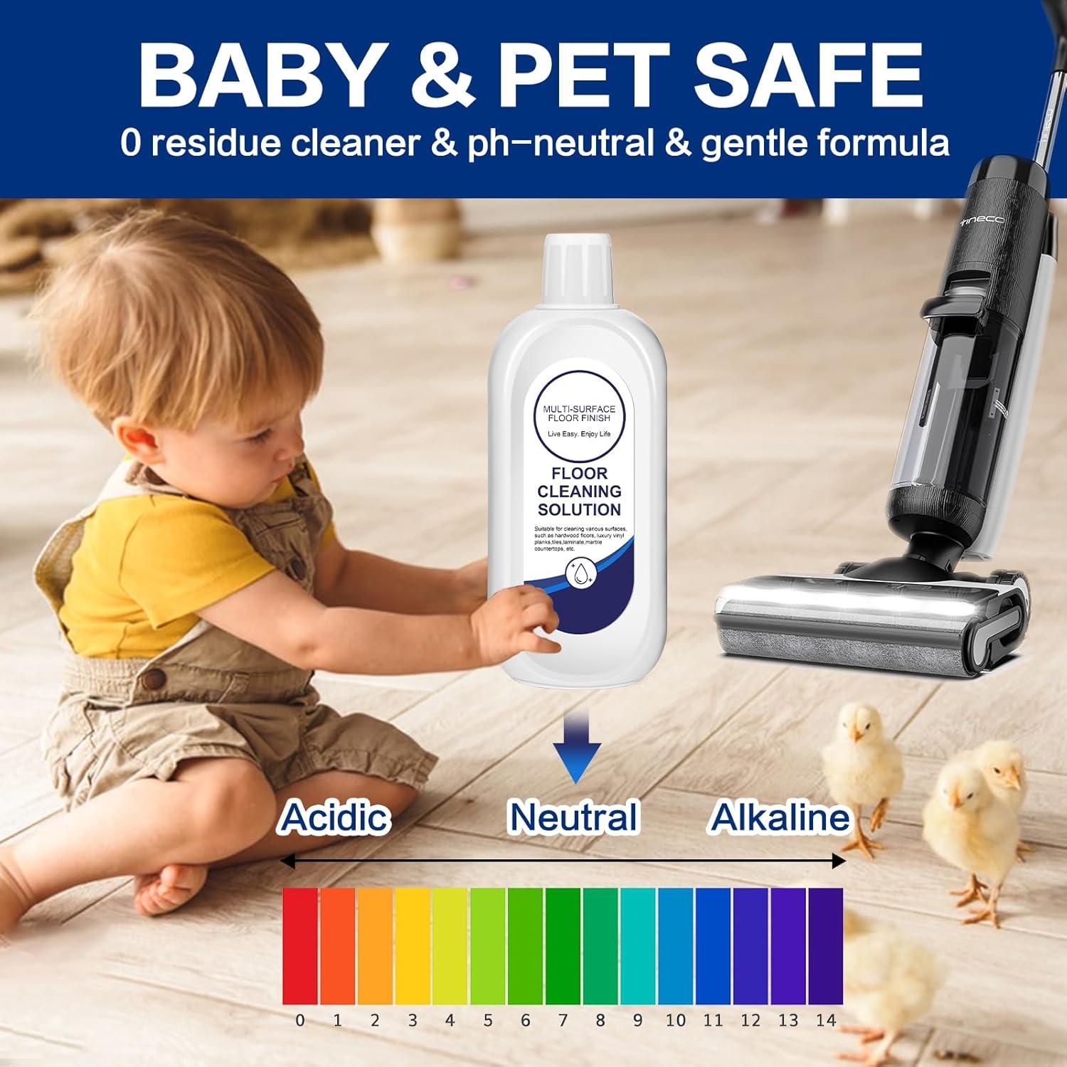 Limpiador Multi-Superficie YHOVID para Aspiradoras Tineco/Roborock - 4 Botellas