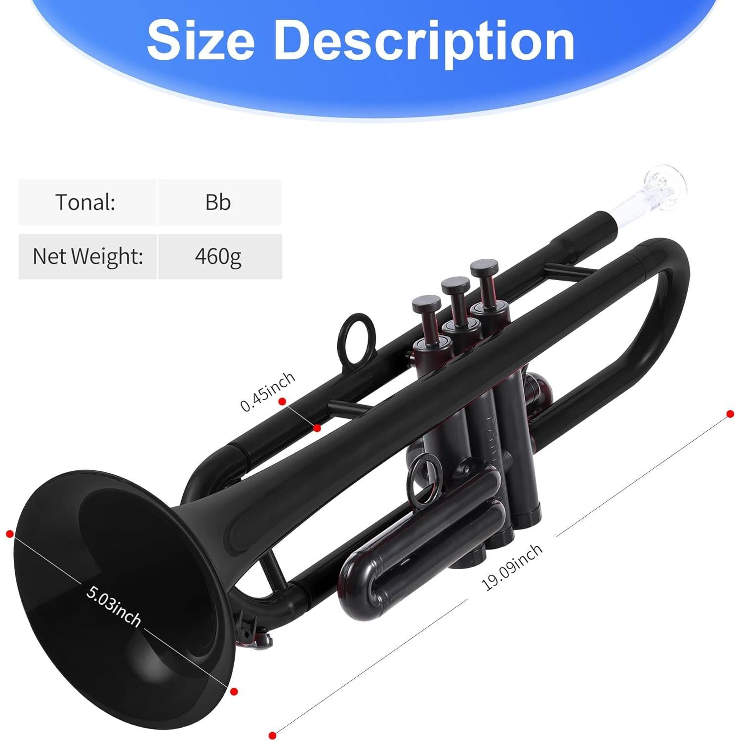 Trompeta Bb PAMPET Profesional Estándar para Estudiantes