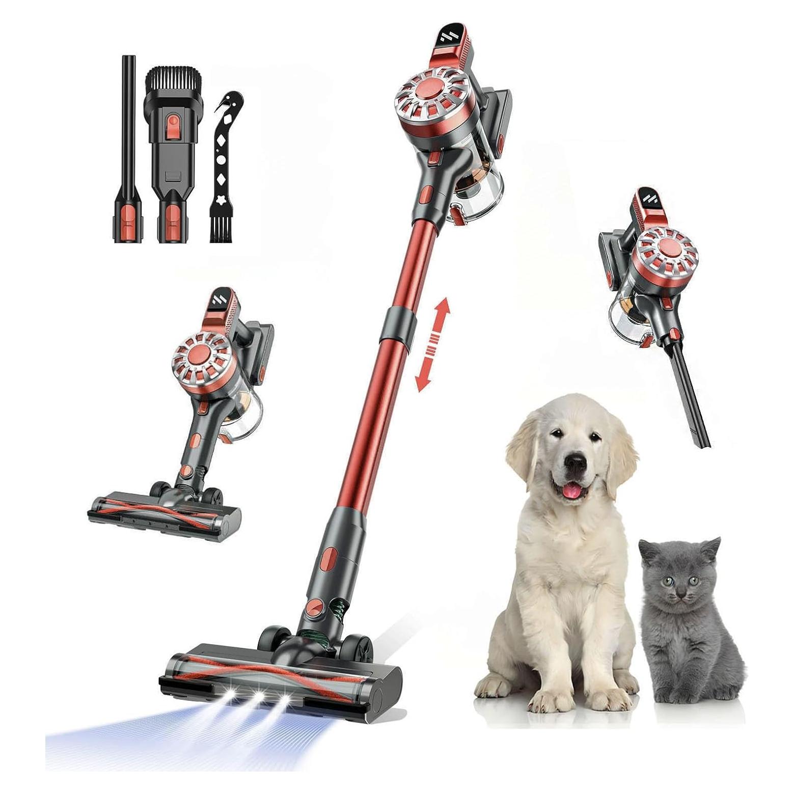 Aspiradora Inalámbrica WLOTPO V07RED 2 en 1 Ligera 35 min