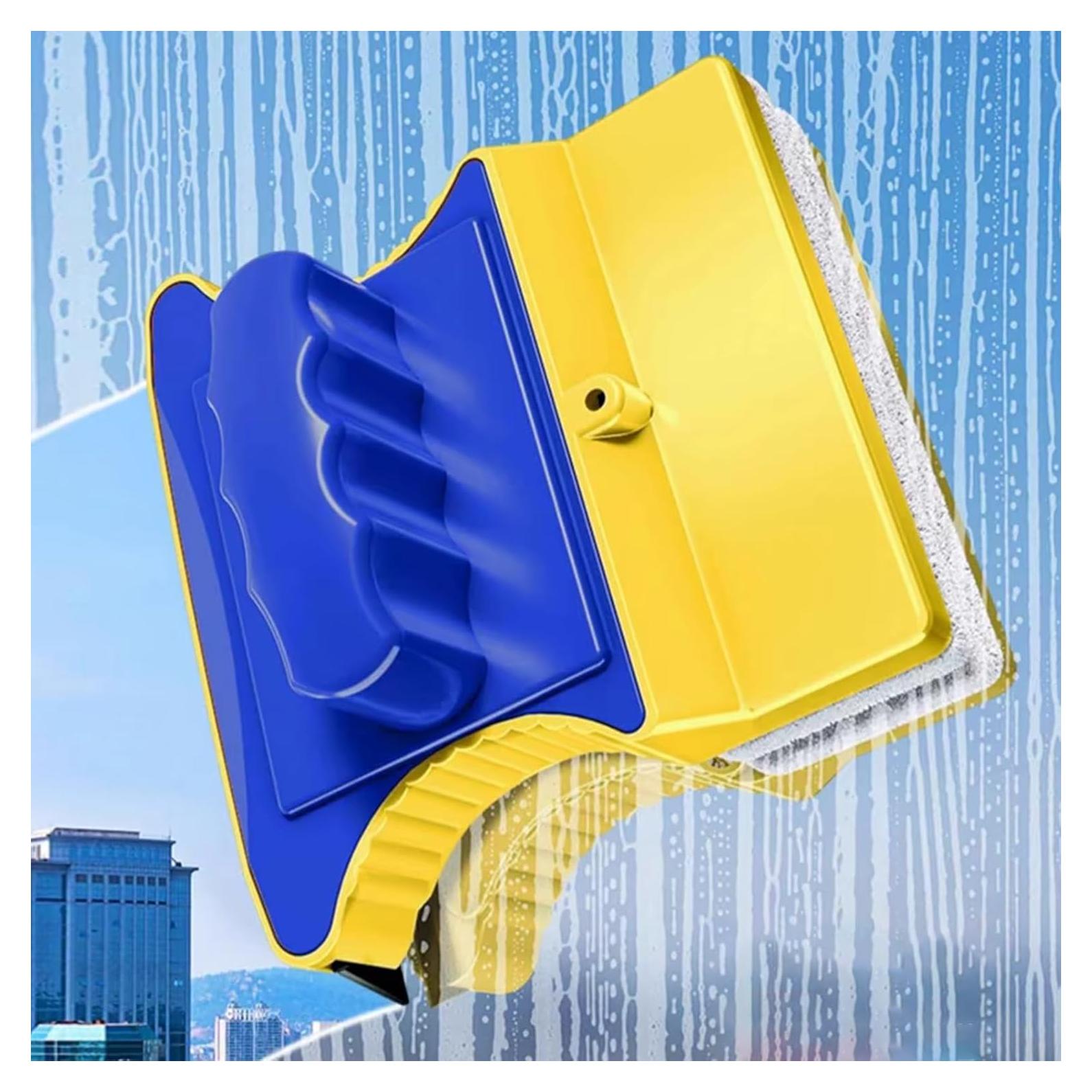 Double Sided Magnetic Window Cleaner Window Glass Wiper Cleaning Tool Magnetic Glider Washing Brush Equipment for High- Rise Single Glazed