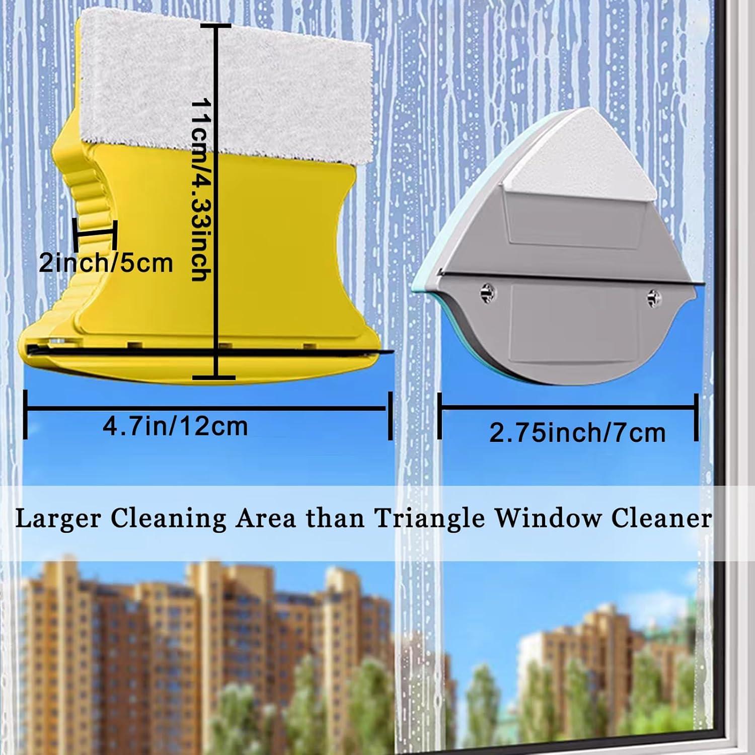 Double Sided Magnetic Window Cleaner Window Glass Wiper Cleaning Tool Magnetic Glider Washing Brush Equipment for High- Rise Single Glazed
